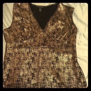 Forever 21+ Gold Foil Dress